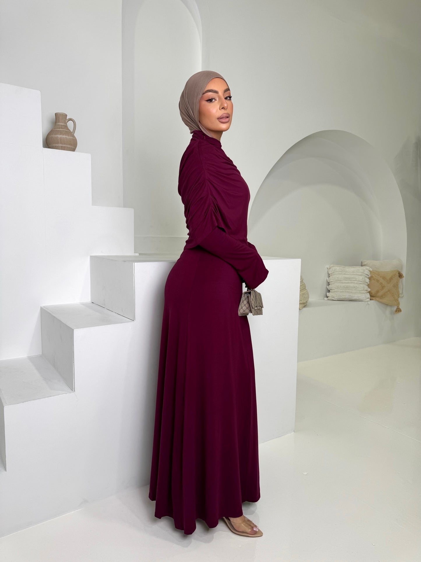 Bamboo Maxi Dress and Cape