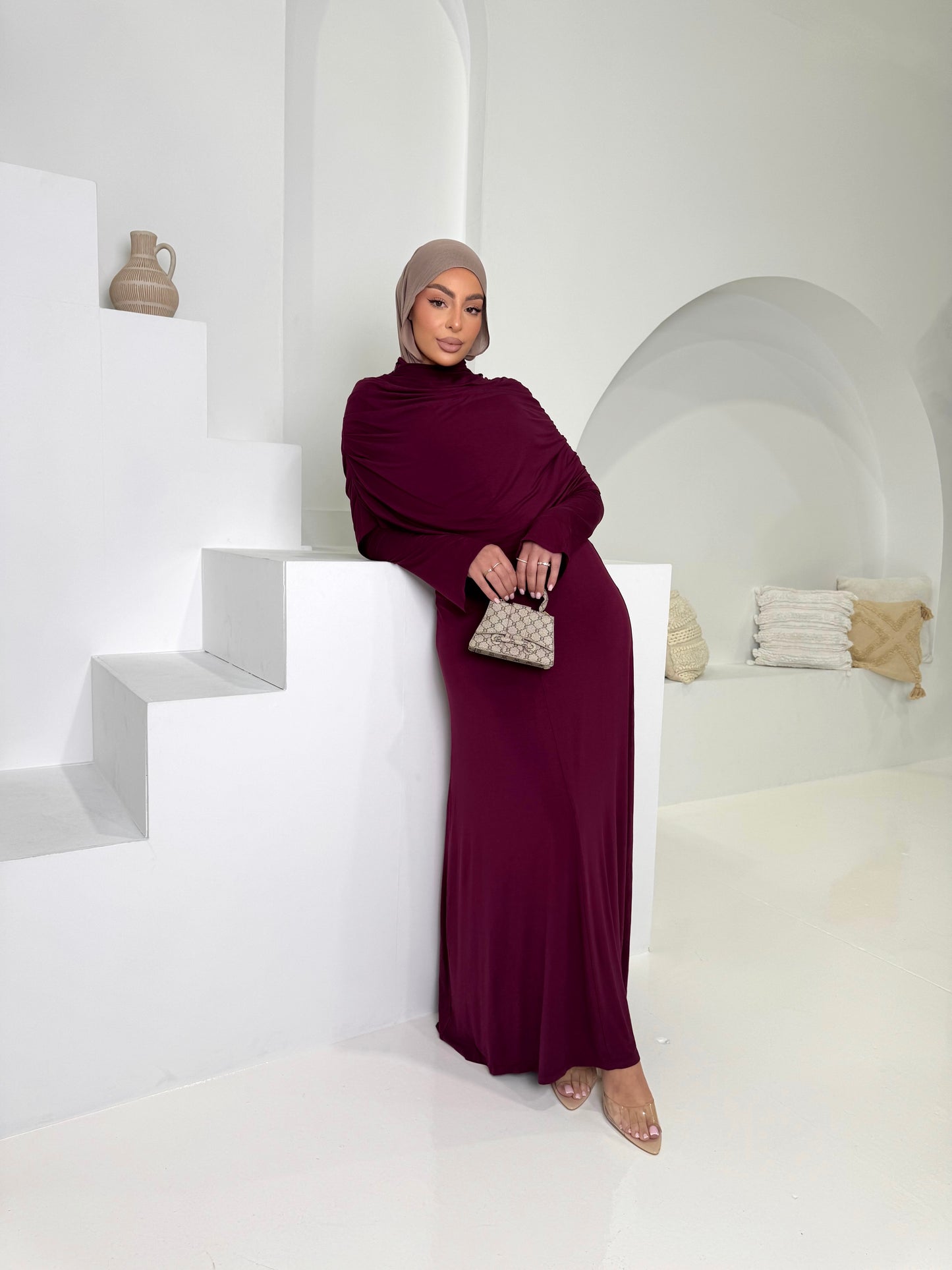 Bamboo Maxi Dress and Cape