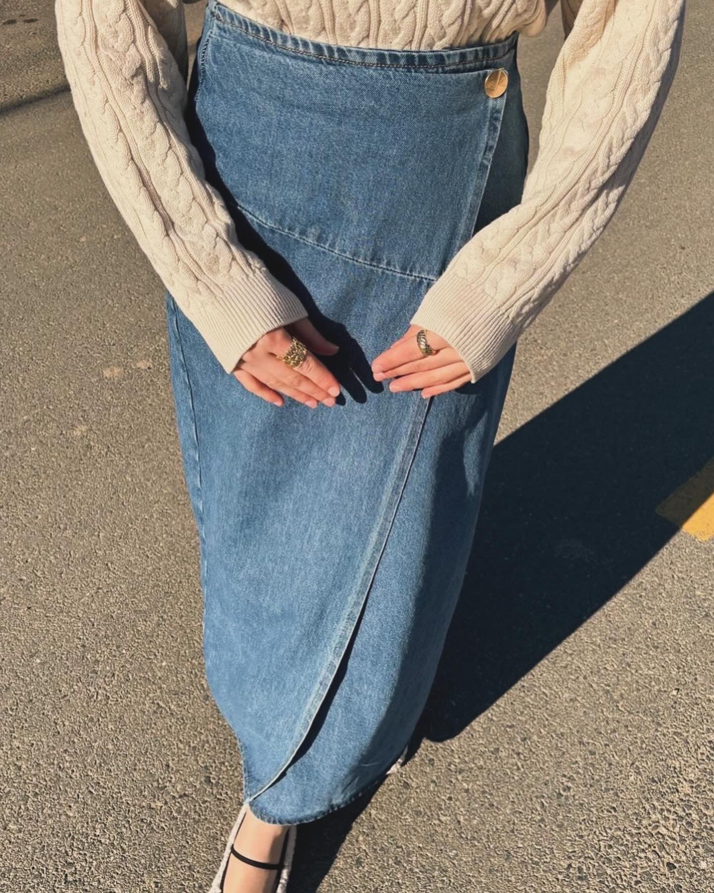 Denim Maxi Skirt