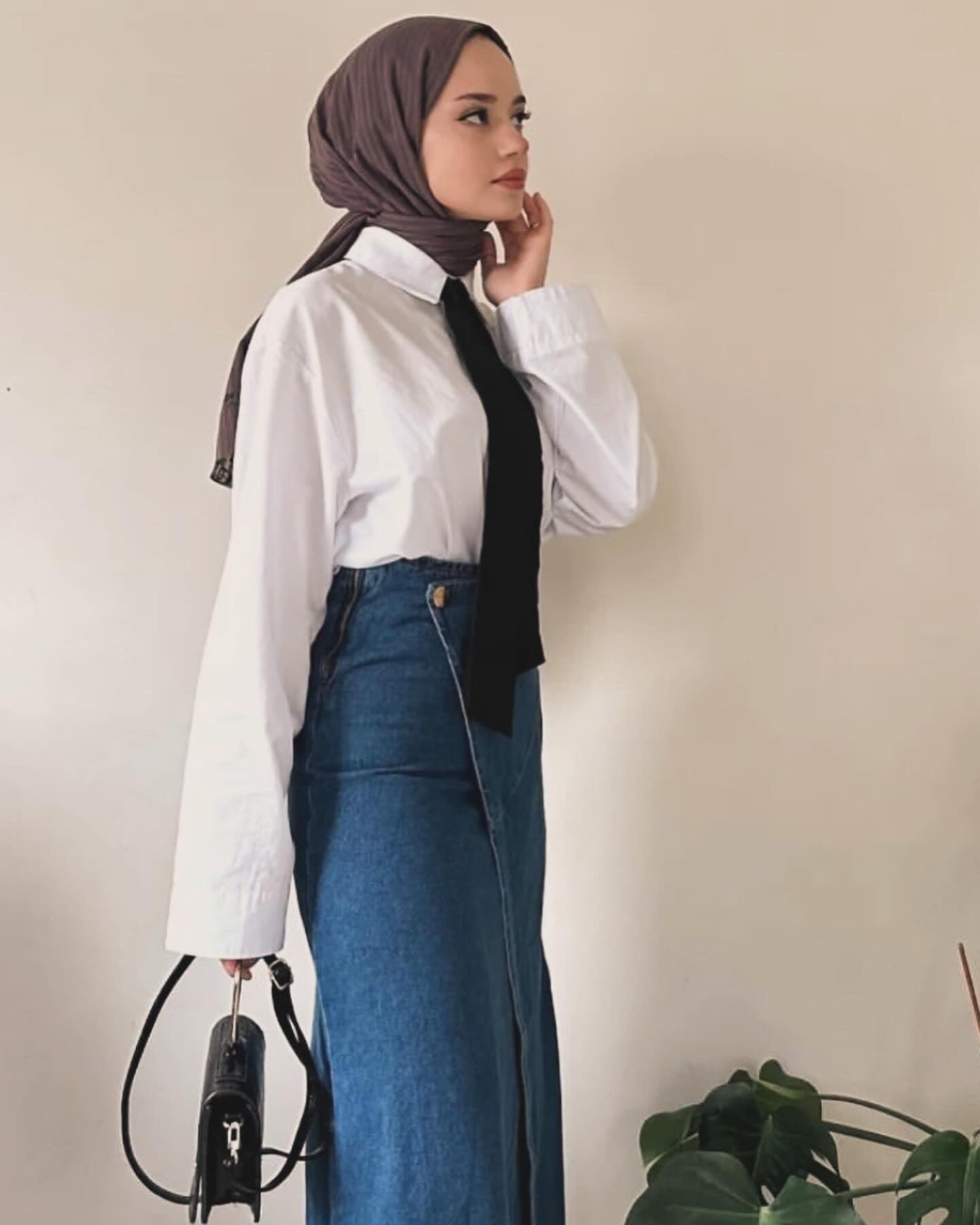 Denim Maxi Skirt