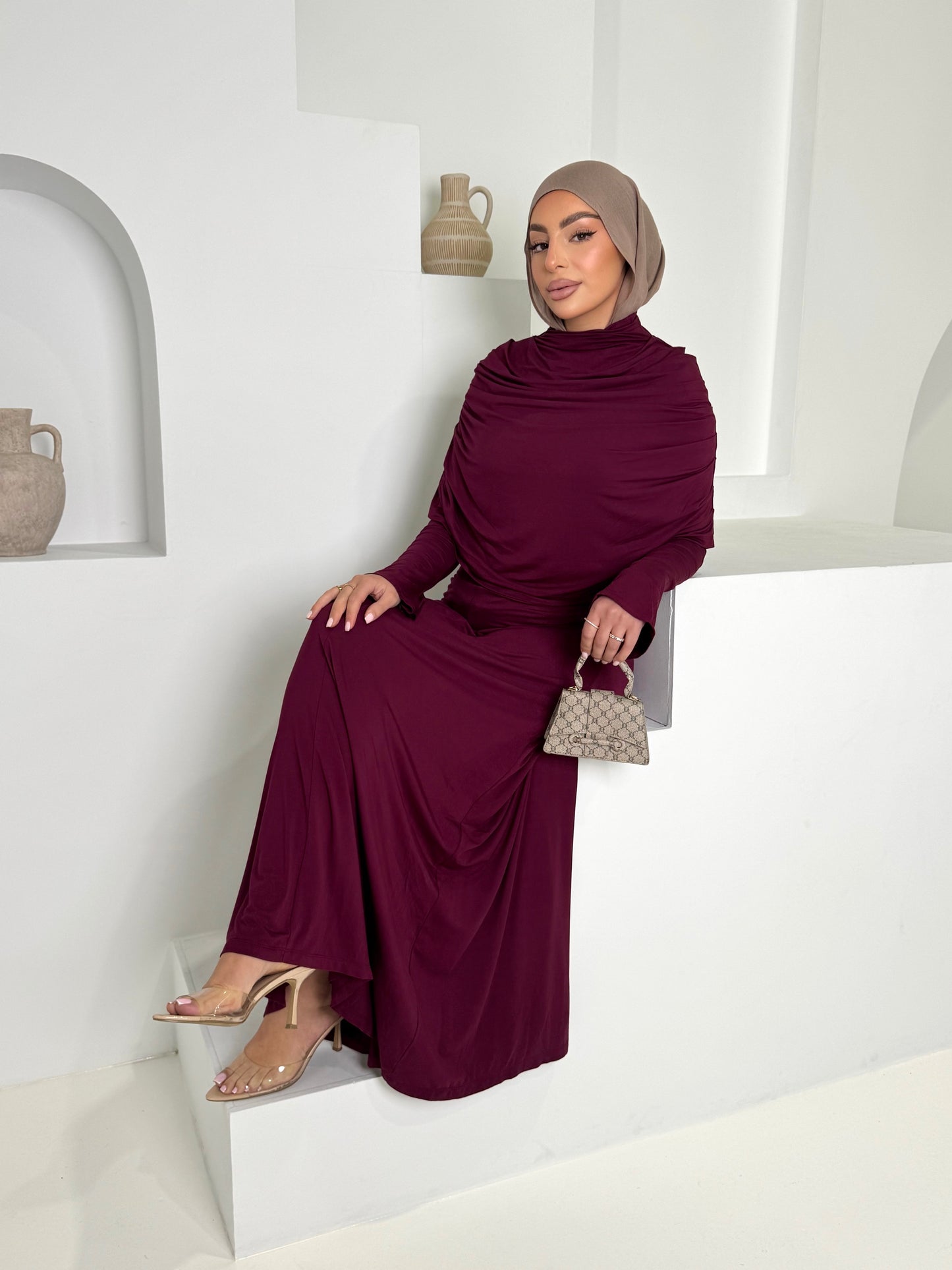 Bamboo Maxi Dress and Cape