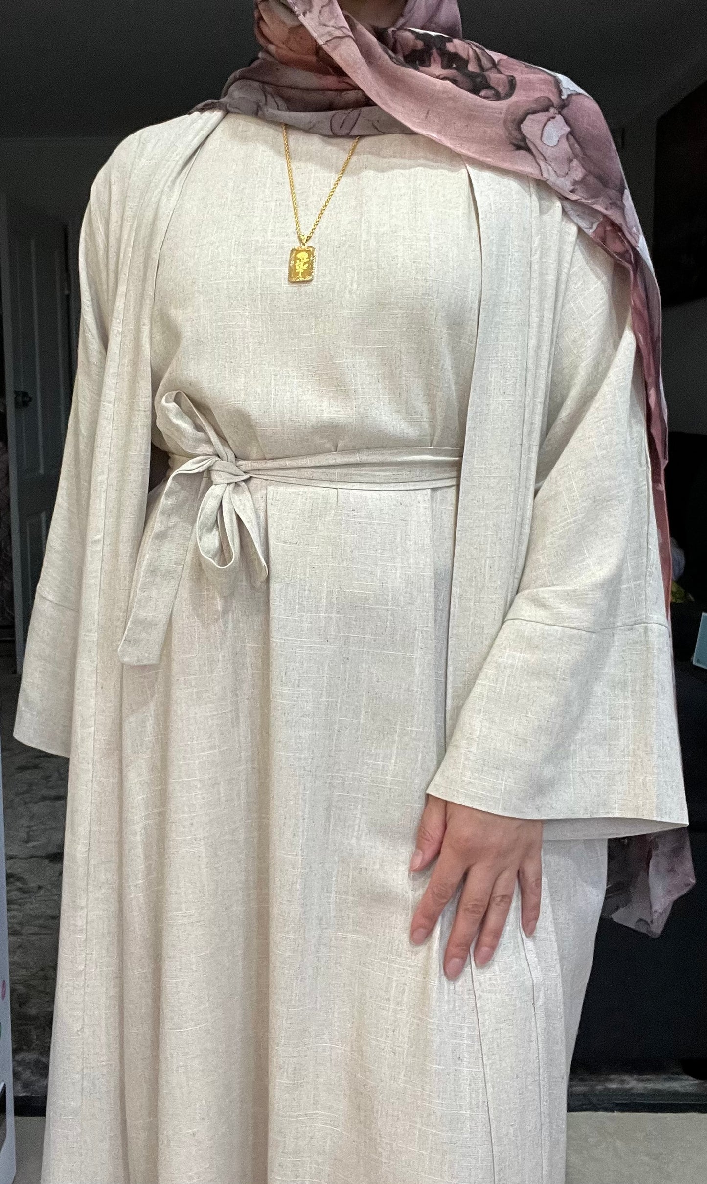 Linen Abaya set